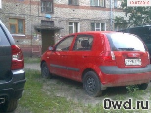 Битый автомобиль Hyundai Getz